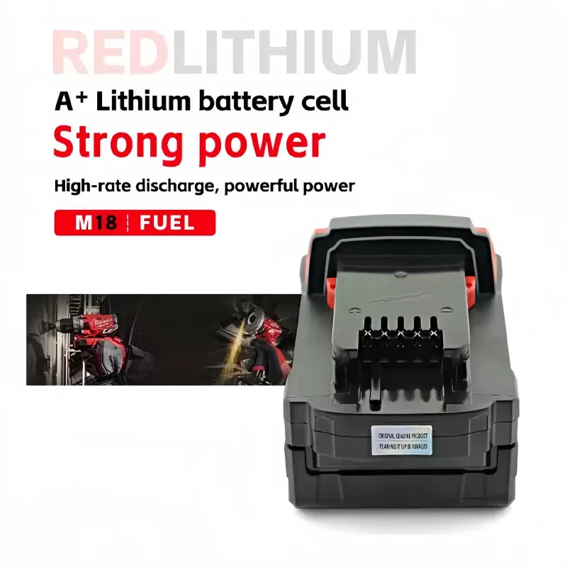 100% New Milwaukee M18 6.0Ah High Output Battery 18V Lithium-ion Rechargeable for Milwaukee M18 Cordless Power Tools 6Ah Battery