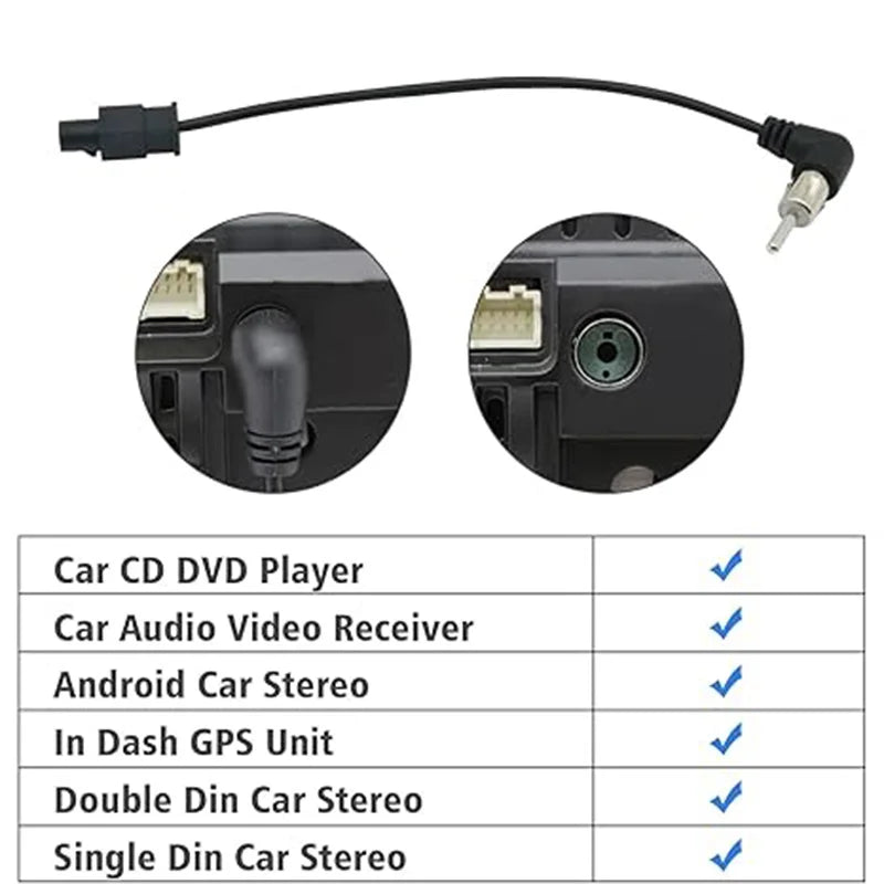 NOUVEL adaptateur d'antenne AN autoradio AN autoradio Adaptateur d'antenne audio FM AM Caractéristiques de l'autoradio Pour Ford Spécifications