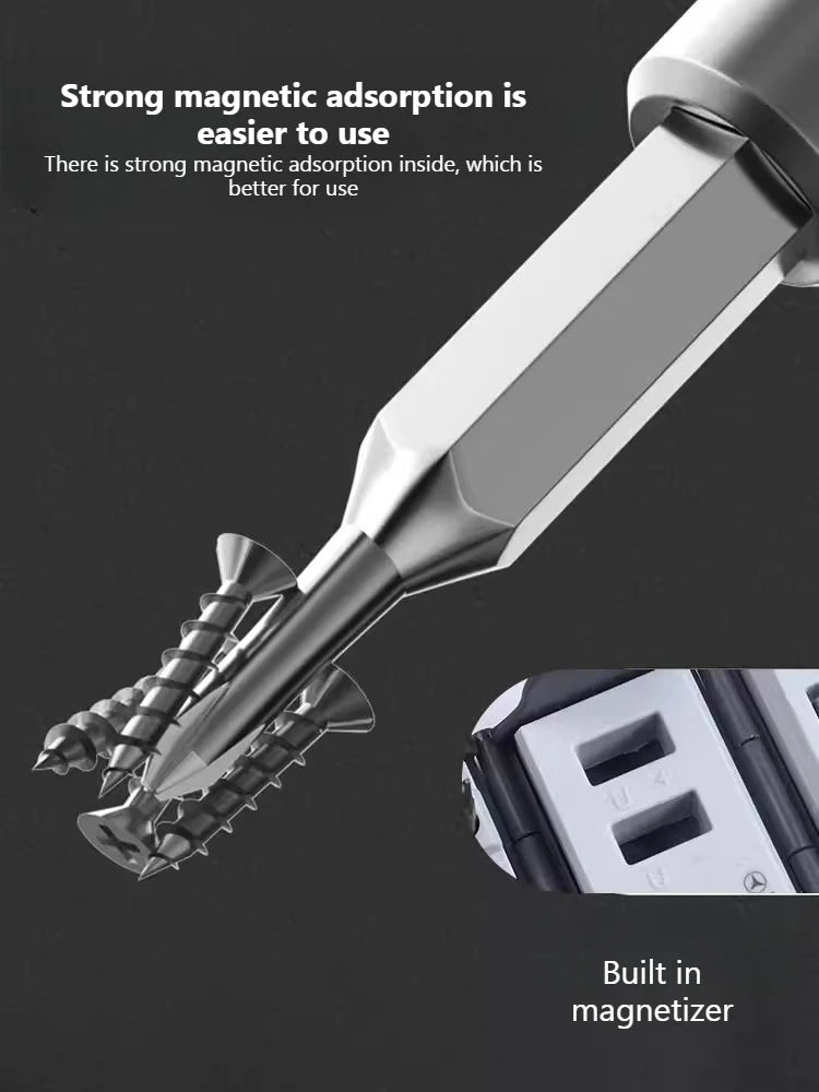 115-In-1 screwdriver set, strong magnetic and high hardness plum blossom disassembly machine, precision batch maintenance tool