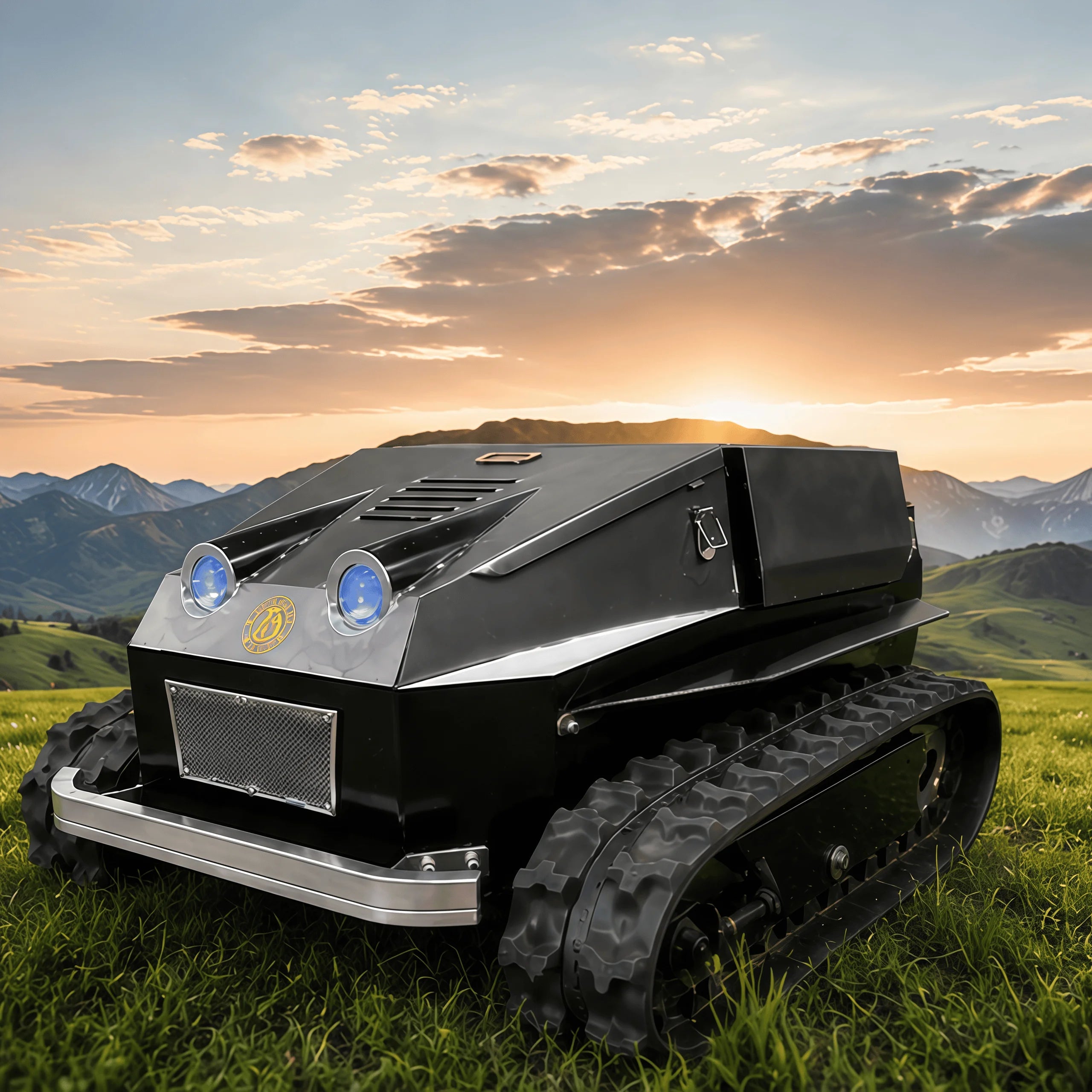 Controlled Lawn Mower Intelligent Mowing Robot for Orchards Fields Slopes Small Lithium-Ion Battery Powered Lawnmower