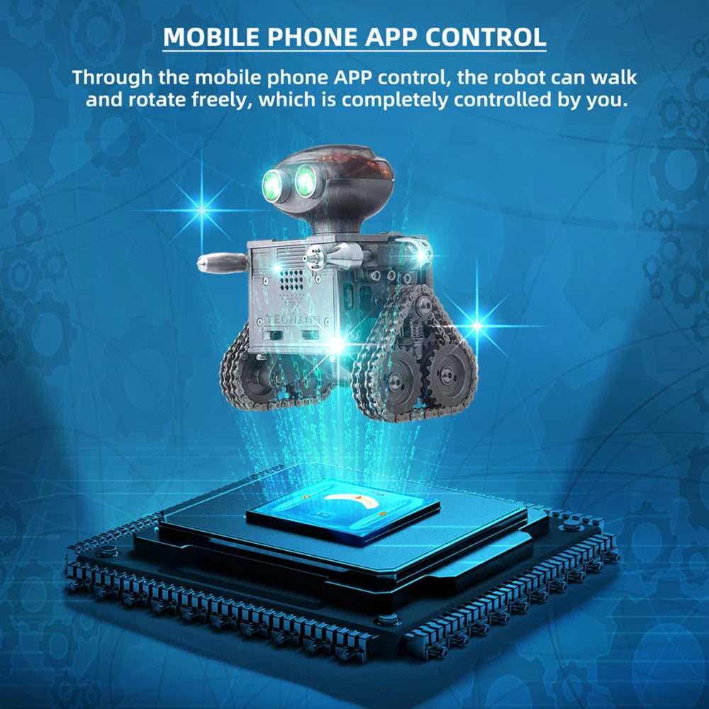TECHING ROBOT Metal Assembling Model KIT Set APP CONTROL With Speaker Adults Children's Toys Gifts