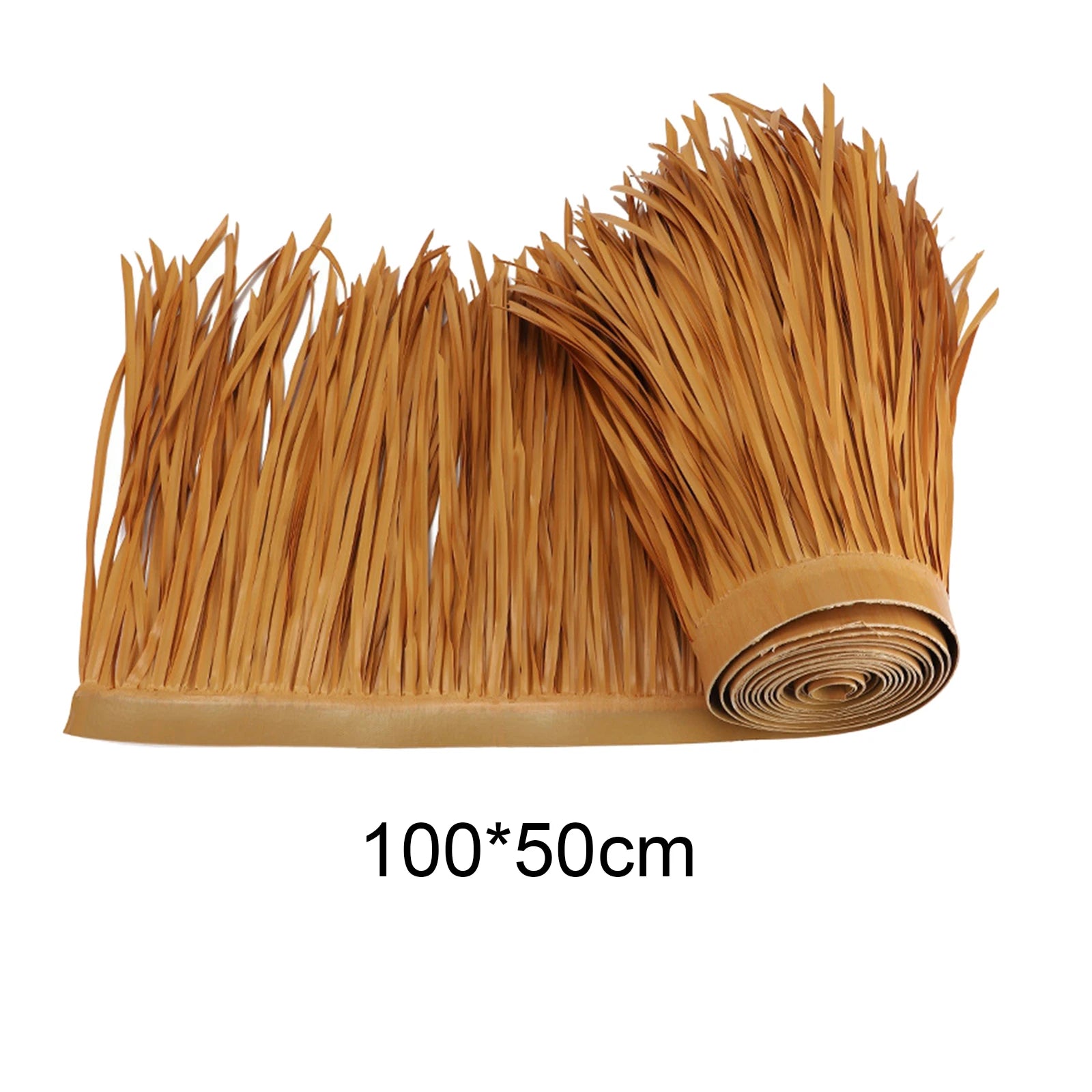 Grass Artificial Thatch Roofing for Outdoor Garden Patio Umbrella Cover 1mx50cm Straw Roof Thatch Simulation Panel Palm Thatch