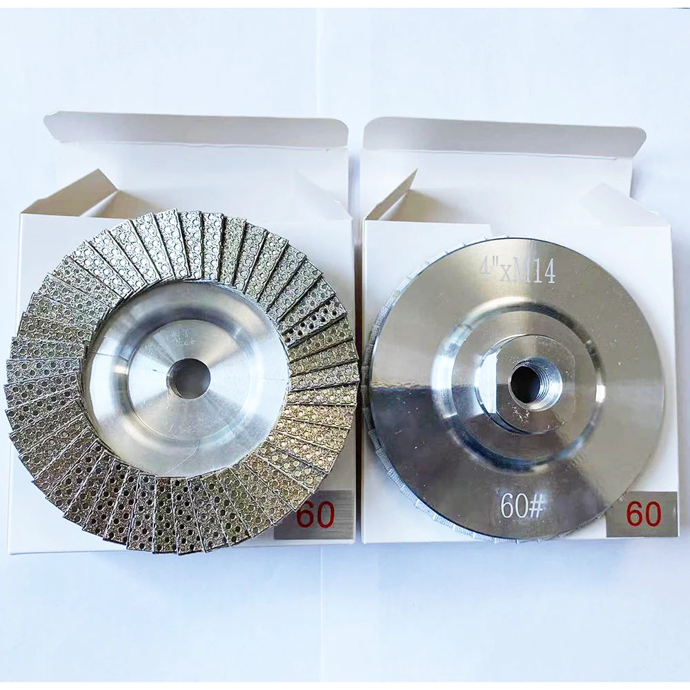 4" 100mm Diamond Flap Disc Electroplated Grinding Wheel For Polishing Marble Granite Stone Abrasive Tool For Ceramic Tile