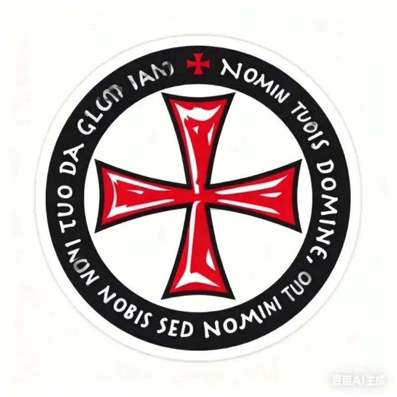 Templar Cross Crusader Deus Vult PVC Creative Stickers Assecories for Car Window Glass Table Motorcycle Off-road Wall Fridge