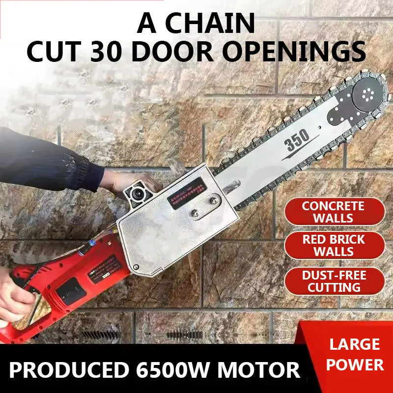 High Power Reinforced Concrete Slotting And Cutting Machine Electric Chain Saw Cement Wall Cutting Machine Modify Doors Windows