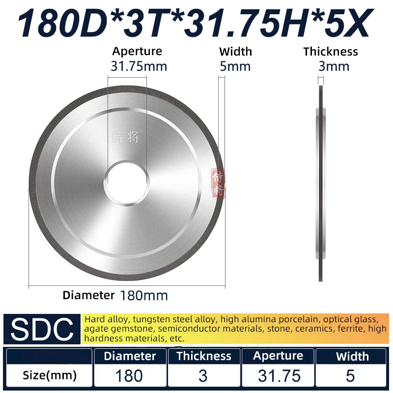 SDC CBN 1A1 Resin Diamond Grinding Wheel 150/180mm 618 Surface Grinder Abrasive Tools Accept 1pcs Non-standard Customization