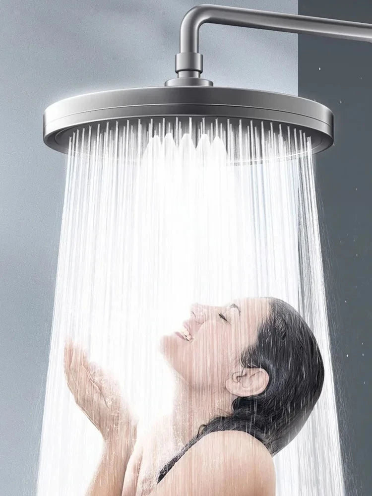 NOUVEAU Pommeau de douche 6 modes à haute pression pour salle de bain, Têtes de douche de pluie, Accessoires de robinet de douche Gris anthracite/Noir/Argent