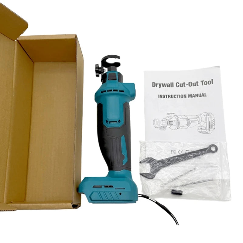 Woodworking 3 Speed Electric Drywall Cut Out Tool Cutting Brushless Rotary Saw Sheetrock Tool For Dewalt Makita Battery 30000RPM