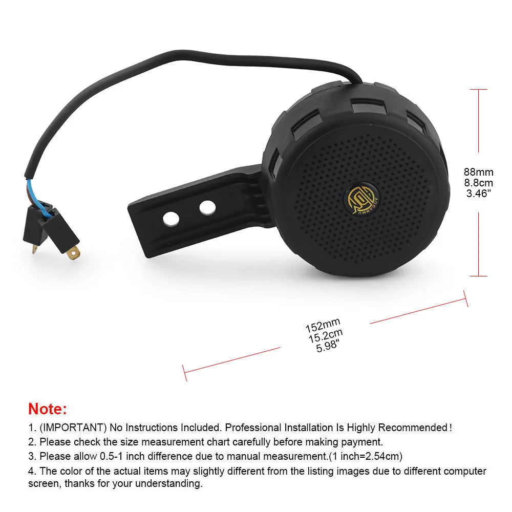 12V-24V 120dB Customizable Sound Car Warning Alarm Police Siren IP67 Waterproof Horn Speaker With Type-C port to PC,MP3 player