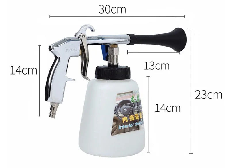 High Pressure Car Wash Maintenance for Portable Interior Deep Cleaning Gun Washer Cockpit Care with Brush Air Operated  portable