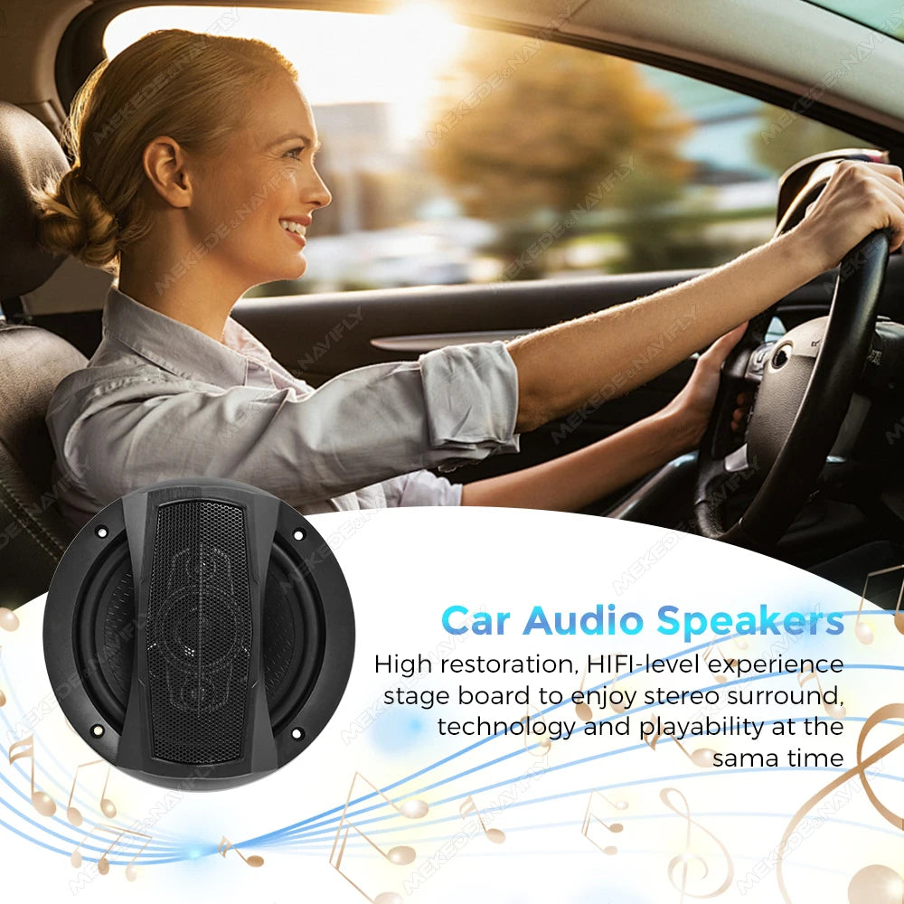 NaviFly Entrepôt Américain 2 HPs de Voiture 5" 6.5" 6*9" Haut-Parleur Coaxial Automobile Subwoofer Audio Stéréo Musique pour Voiture Amplificateur Audio pour Voiture Klaxon Automatique