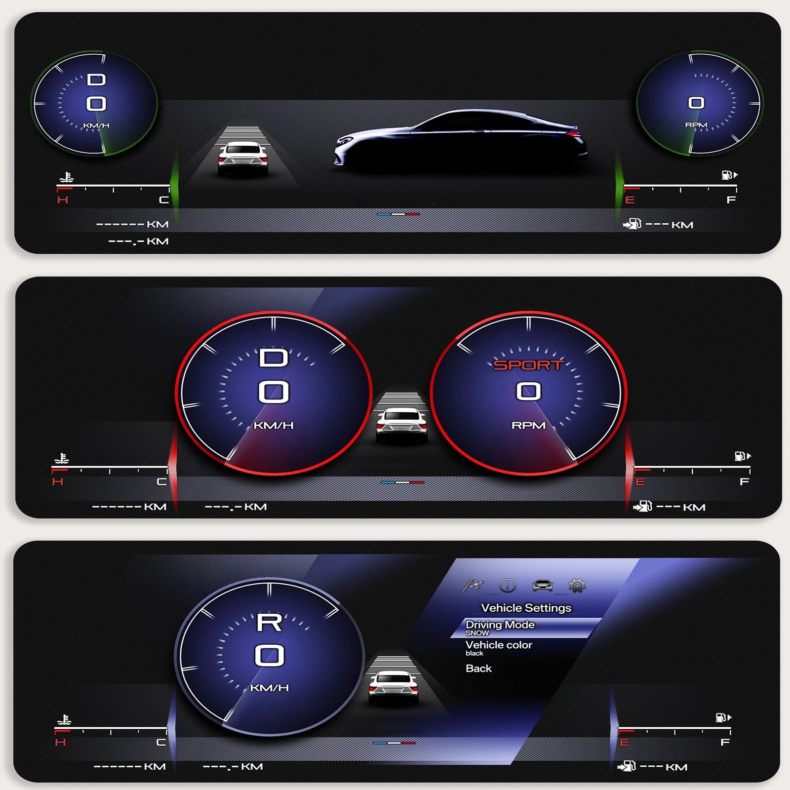 Hizpo Auto Lcd Dashboard Panel for Peugeot 407 407SW 2004-2010 Digital Cluster Instrument Display Snelheidsmeter Virtual Cockpit