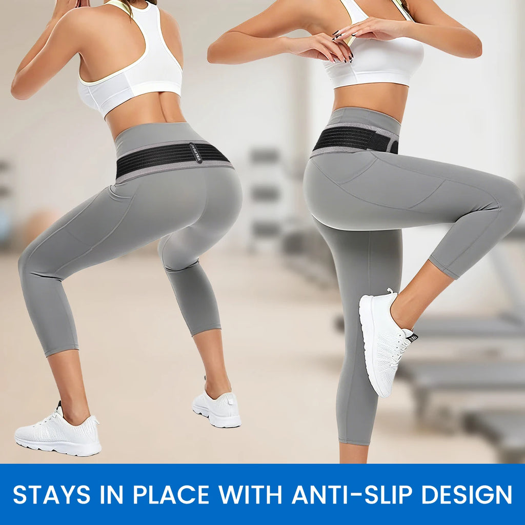 VELPEAU Sacroiliac SI Joint Hip Belt for Sciatica, Lower Back Pain, Postpartum Recovery Pelvic Belt, Non-Slip and Wear Resistant