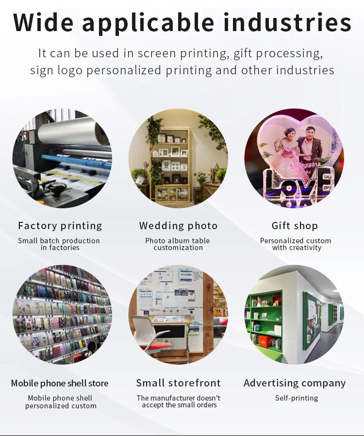 Sihao DIY A4 UV Printer Upgrade Flatbed UV Flatbed Printing Machine With ACRO RIP Software For Phone Case Metal Glass Wood