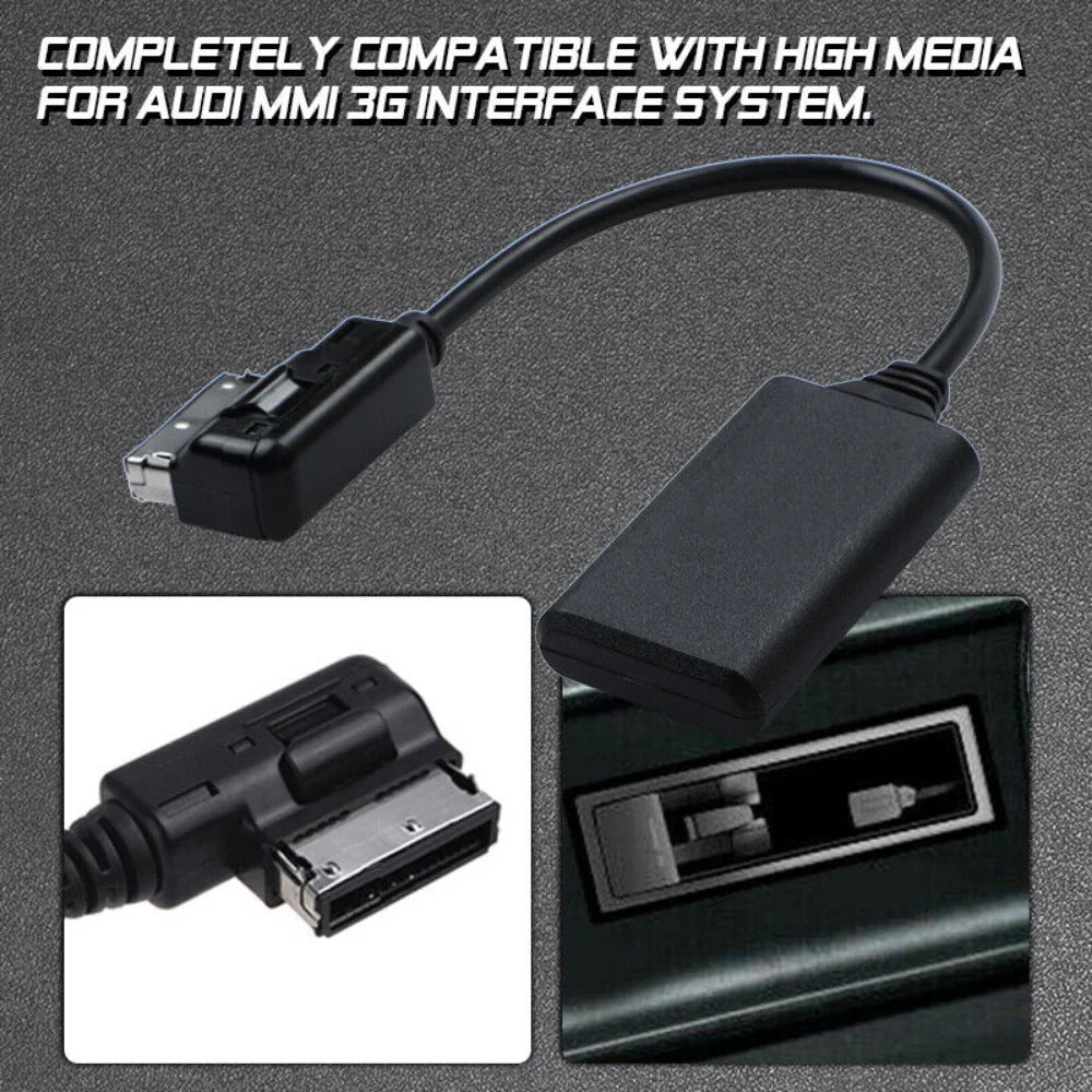 Câble adaptateur audio AUX d'interface musicale Bluetooth AMI MMI pour Audi A1 A3 A5 A6 A8 Q3 Q5 Q7 RS4 S3 S4 S5 S6 S7 A6L A8L Q7 A3 2010+