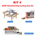 Multi-functional Push Table Saw Precision Guide Rail Folding Electric Panel Saw Kit with Cutting Saw Banding Machine Option Saw