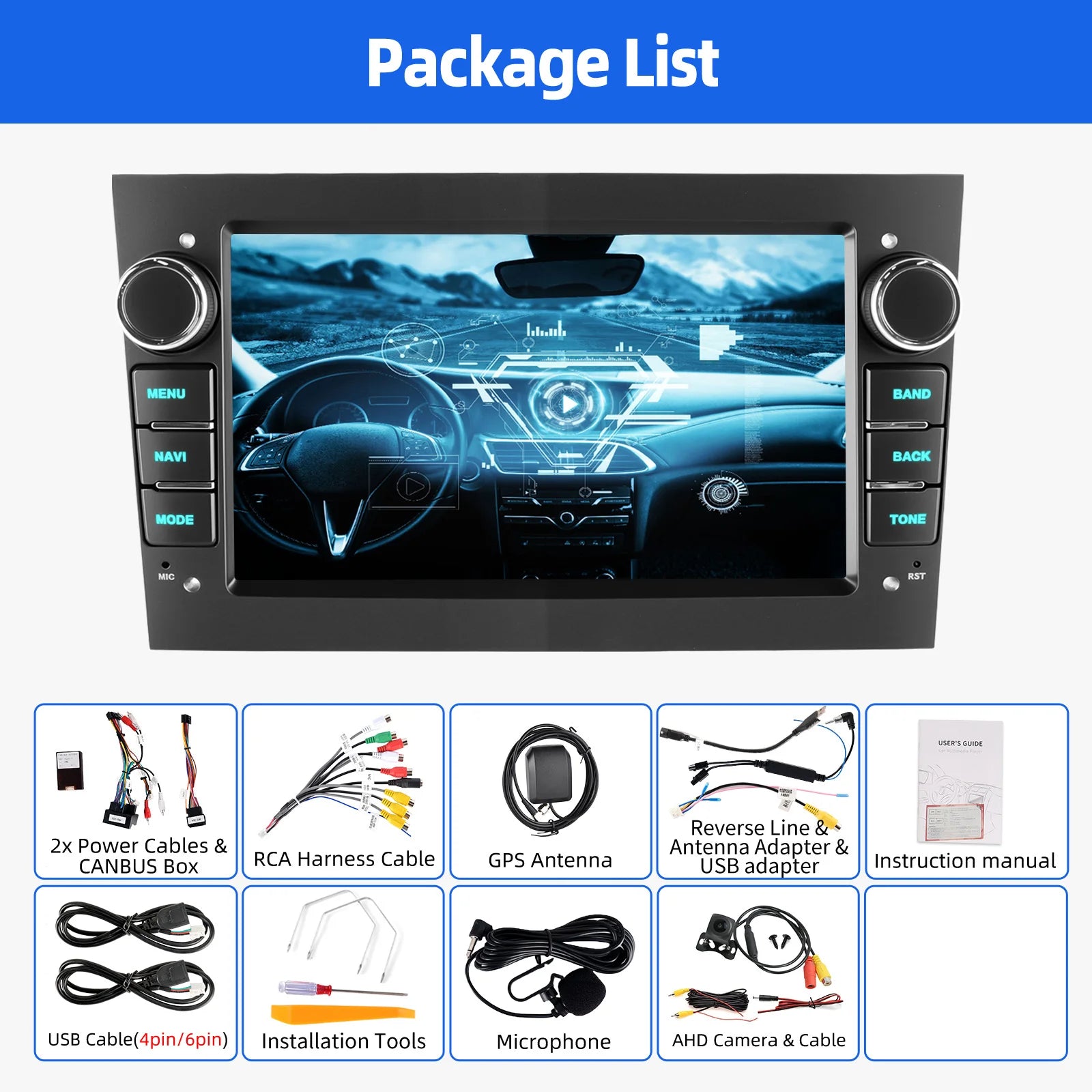 ESSGOO Car Radio CarPlay Android 15 For Opel Astra Vectra Vauxhall Antara Zafira Corsa C D Vivaro Meriva Auto ﻿