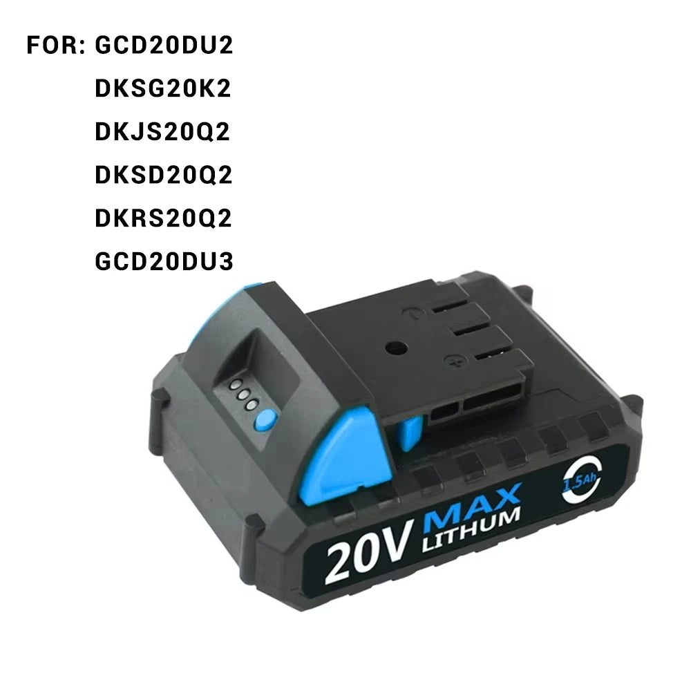 Batterie Lithium-Ion DEKO 12V 16V 20V pour perceuse sans fil Sharker 20V