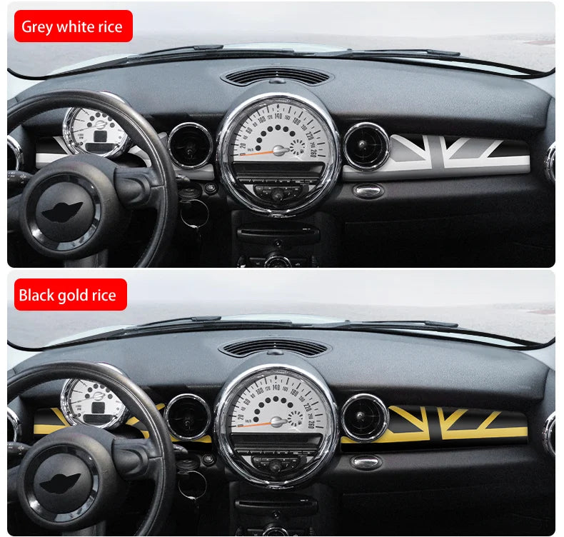 Car Dashboard Decal Leather Sticker For Mini Cooper R56 R55 R54 R57 R58 R59 Car Accessories Styling Only Left handdrive