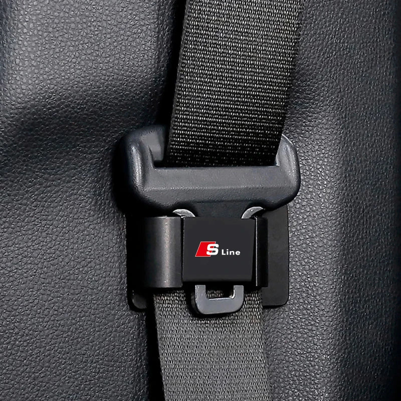 Car Seat Belt Stabilizer Anchor Clip Anti-Shak Accessories For Audi Sline A3 A4 A5 A6 A7 A1 A2 A8 Q1 Q2 Q3 Q4 Q5 Q6 Q7 Q8 TT RS3