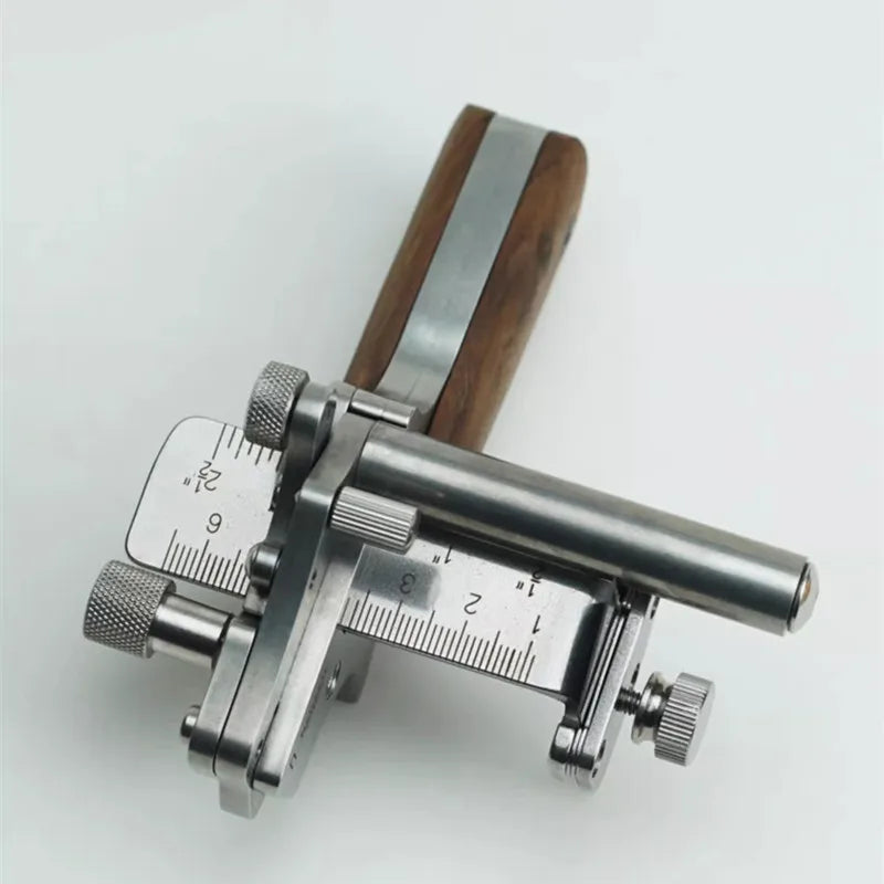 Nattools Professional Manual Belt Cutter 10-60MM Metric And British Dual Scale Adjustable Stainless Steel Leather Cutting Tool