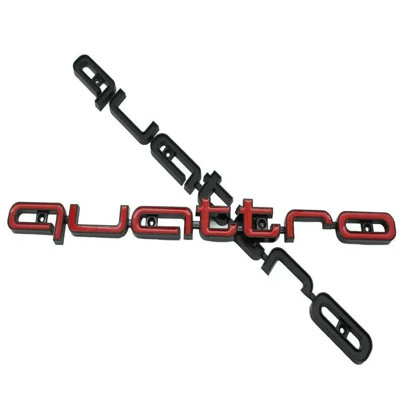 1Pc Front Grille Emblem 3D ABS Car Emblem Badge Auto for Audi Quattro Logo A3 A4 A5 A6 A6L A7 A8 Q3 Q5 Q7 S3 S4 S5 RS3 RS4 RS6