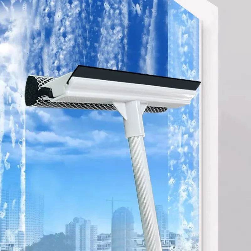 Window Cleaning Brush Bathroom Mirror Glass Wiper Car Cleaning Tool Sliding Door Shower Glass Door Clean Adjustable Long Handle
