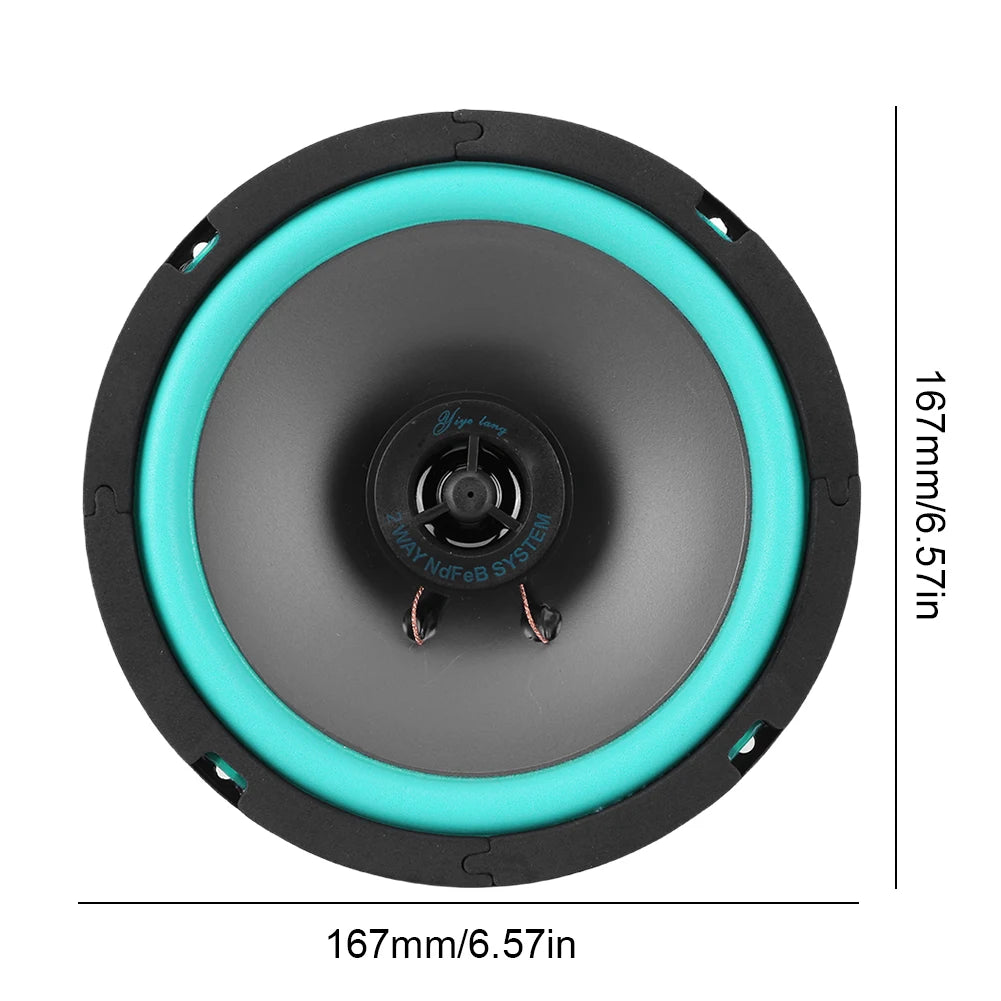 4/5/6.5 Inch Car Speakers Coaxial Subwoofer 100W/160W Universal Automotive Audio Music Full Range Frequency Car Stereo Speaker