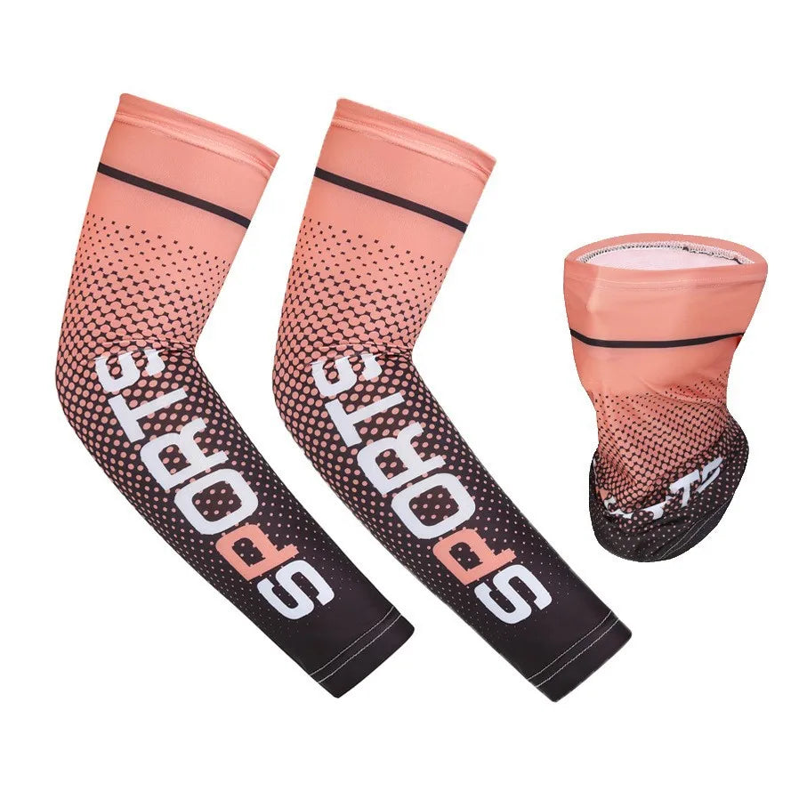 Ice Silk Sunscreen Mask For Men Women Outdoor Cycling Face Cover Solid Color Neck Wrap UV Protection Ear Bandana Scarf Summer