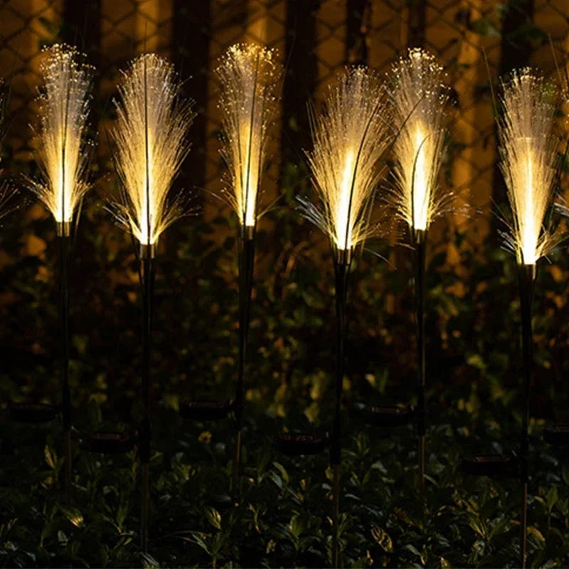 LED Solar Garden Reed Lamp Outdoor Waterproof Lawn Light Yard Christmas Decoration Path Lighting Decor Solar Power Light