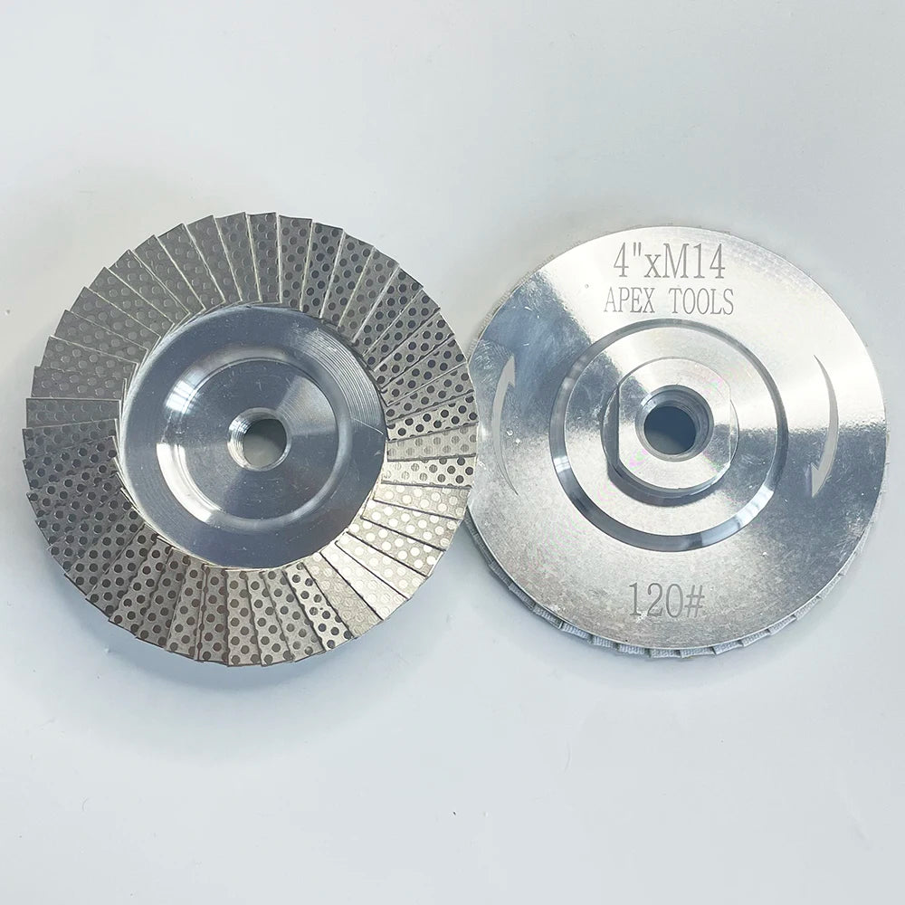 4" 100mm Diamond Flap Disc Electroplated Grinding Wheel For Polishing Marble Granite Stone Abrasive Tool For Ceramic Tile
