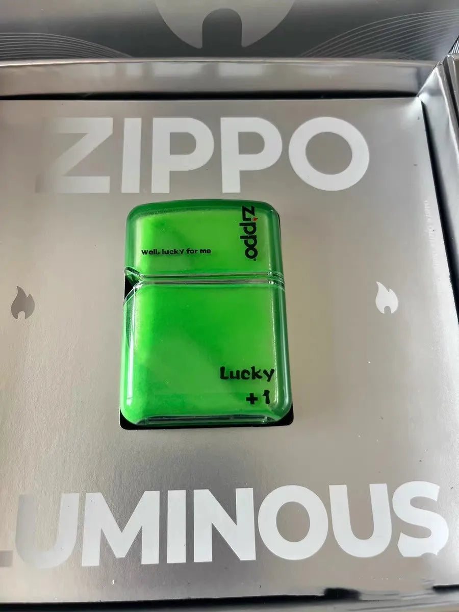 Zippo Creative Luminous Flowing Sand Oil Lighter combination, Shell Fuel Lighter unisex Windproof Collection in box