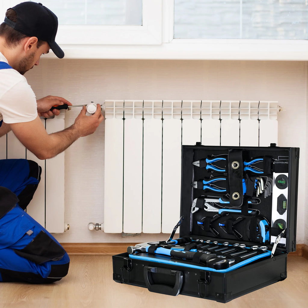 247-Piece Combined Maintenance Toolbox | Basic Tool Set for Home Maintenance & General Machinery Repair
