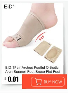 EiD New Arch Support 25mm Orthotic insole Black Leather orthotics Insoles for Flat Foot O/X Leg Corrected Shoe Sole insert pads