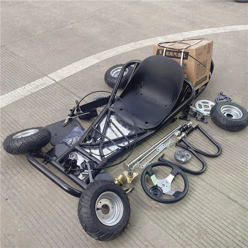 168CC Modified Four-Wheel Drift Karting Car Complete Set of Chassis Parts,