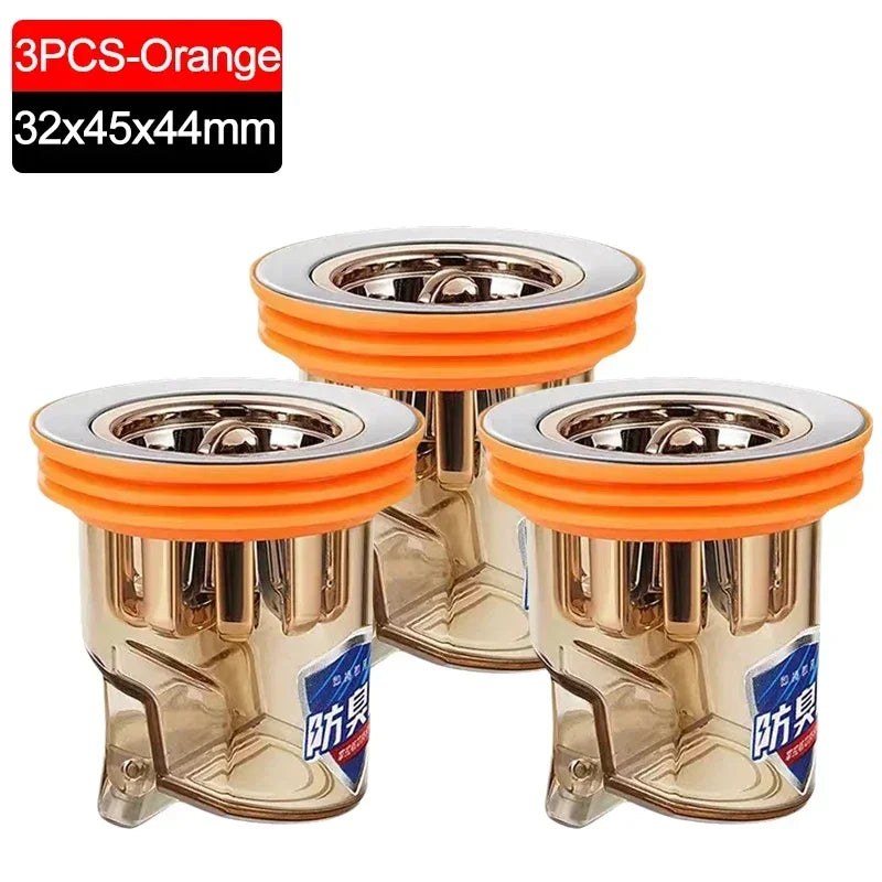 Gravity-Induction Floor Drain-Core Toilet Deodorant Anti-Odor No Smell Bathroom Toilet Sewer Shower Drain for Bathtub Kitchen