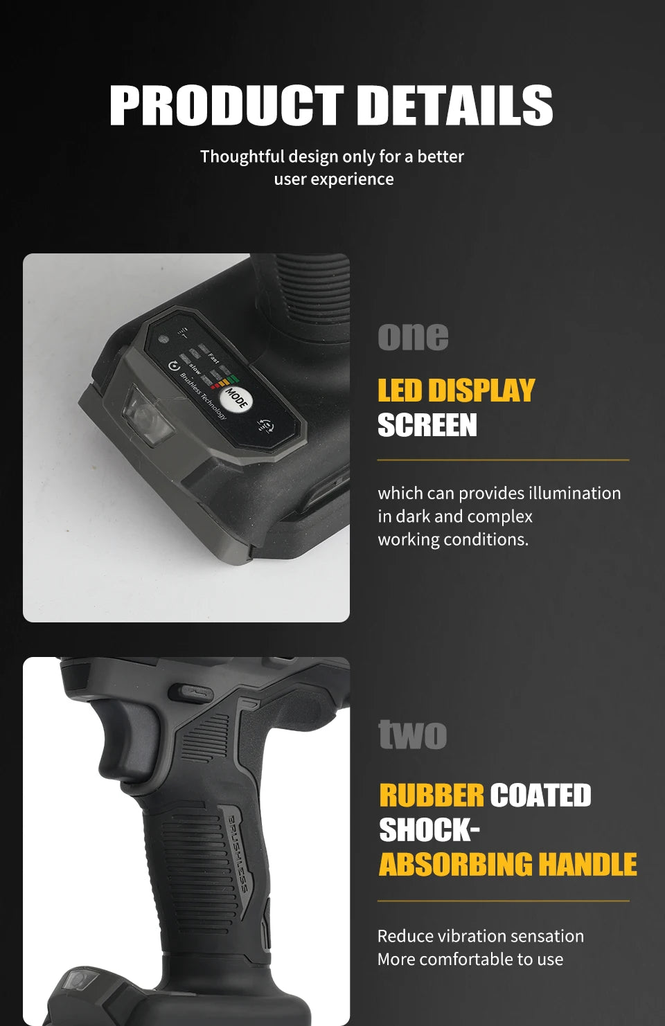 DeWalt DCF99M High Torque Brushless 20V Electric Impact Wrench Powered Electric Durable for Professiona Naked Tool