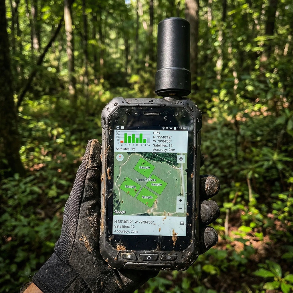 Rugged RTK GNSS IP67 Waterproof for Handheld GIS Mobile Devices High Precision Surveying Mapping Antenna for Field Work