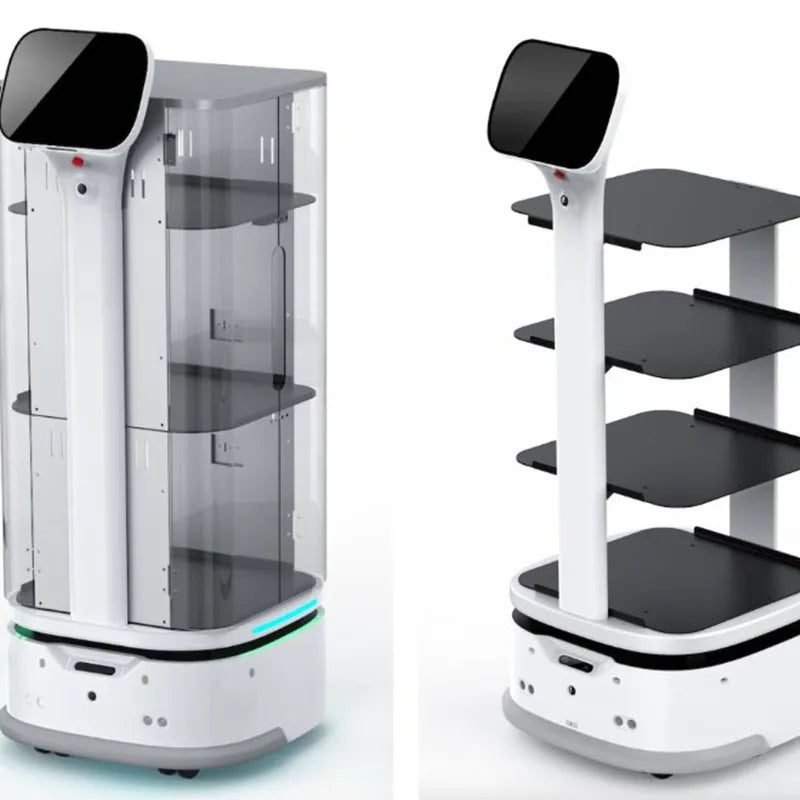 AI Humanoid Reception Service Robot Self Driving Hotel Restaurant Robot SLAM VSLAM Navigation Intelligent Customer Service Robot