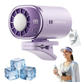 Ventilateur de climatisation portable à clipser pour voiture 2026 avec rotation à 360°, 199 vitesses réglables, rechargeable par USB, écran LED pour