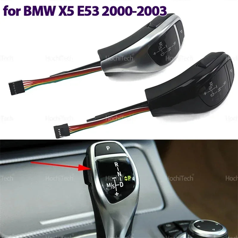 LED PU Leather Shift Knob for BMW X5 E53 3.0i 4.4i 4.6is 4.8is 2000-2003 Automatic Transmission Handball Shift Lever Upgrade