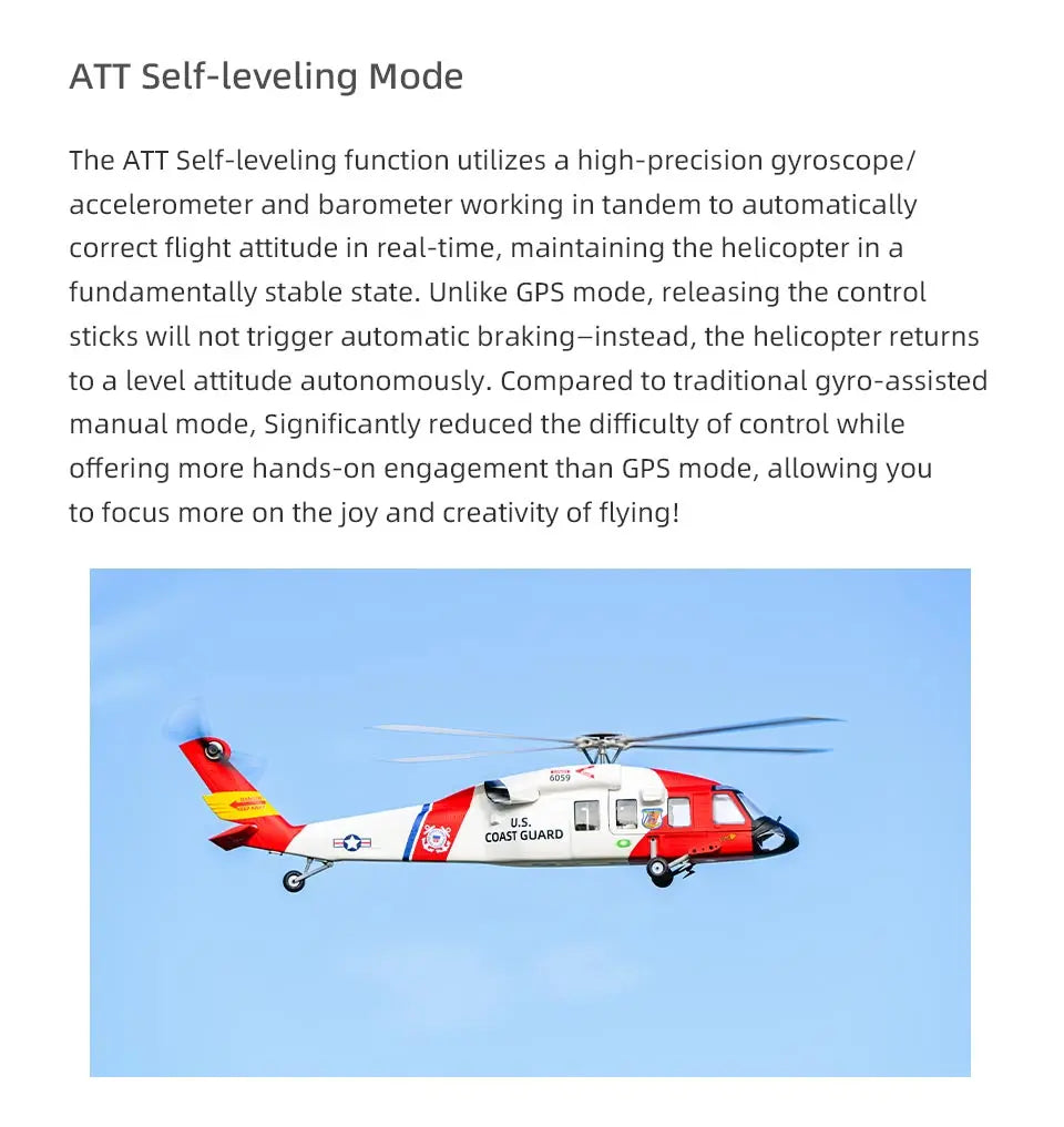 FLYWING MH-60T Jayhawk Scale Helicopter 470 Class LED Light ACE Controller MH60T rc Helicopter MH60 helicopter with GPS ATT mode