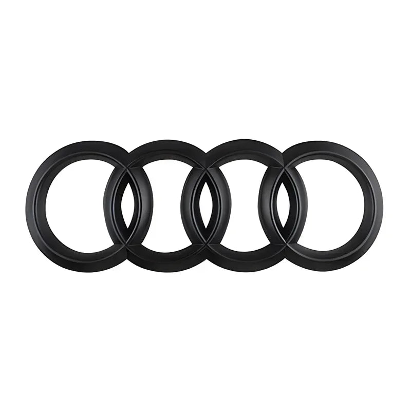 ABS Four Ring Car Logo Cover Front Grille Badge Rear Trunk Emblem Decal For Audi A3 A4 A5 A6 A7 A8 Q3 Q5 Q7 Q8 Car Accessories