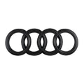 ABS Four Ring Car Logo Cover Front Grille Badge Rear Trunk Emblem Decal For Audi A3 A4 A5 A6 A7 A8 Q3 Q5 Q7 Q8 Car Accessories