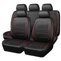 Housses de siège de voiture en cuir universelles style simple respirantes pour 5 places