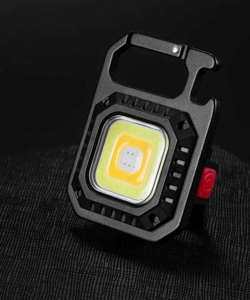 Mini LED Flashlight Magnetic COB Outdoor Camping Pocket Work Light 800 Lumens USB Rechargeable 7 Modes Spotlights