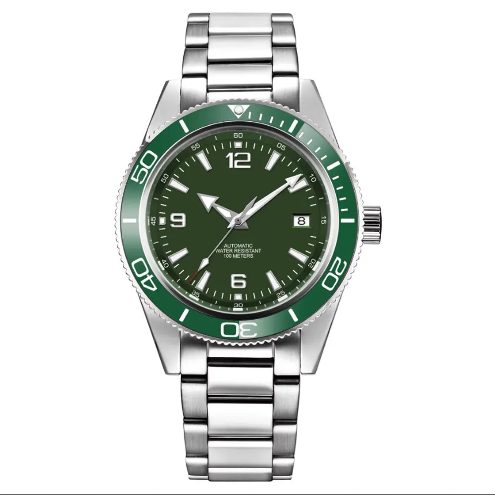 Custom watch logo for man Automatic high quality 41mm  NH35 Mechanical Watches Waterproof Sapphire Ceramic Bezel