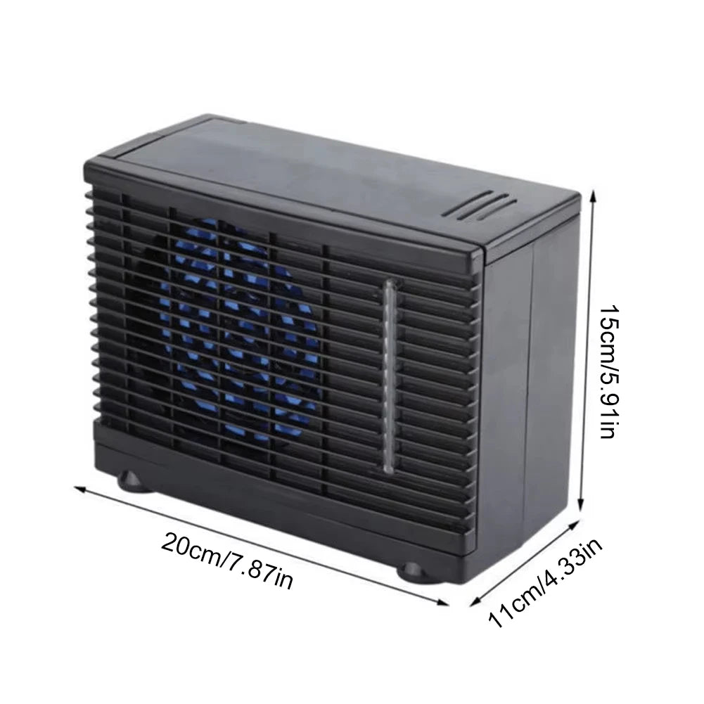 Climatiseur de voiture 12V Refroidissement électronique par eau Ventilateur de refroidissement réglable Refroidisseur d'air automobile amovible Refroidisseur d'eau portable