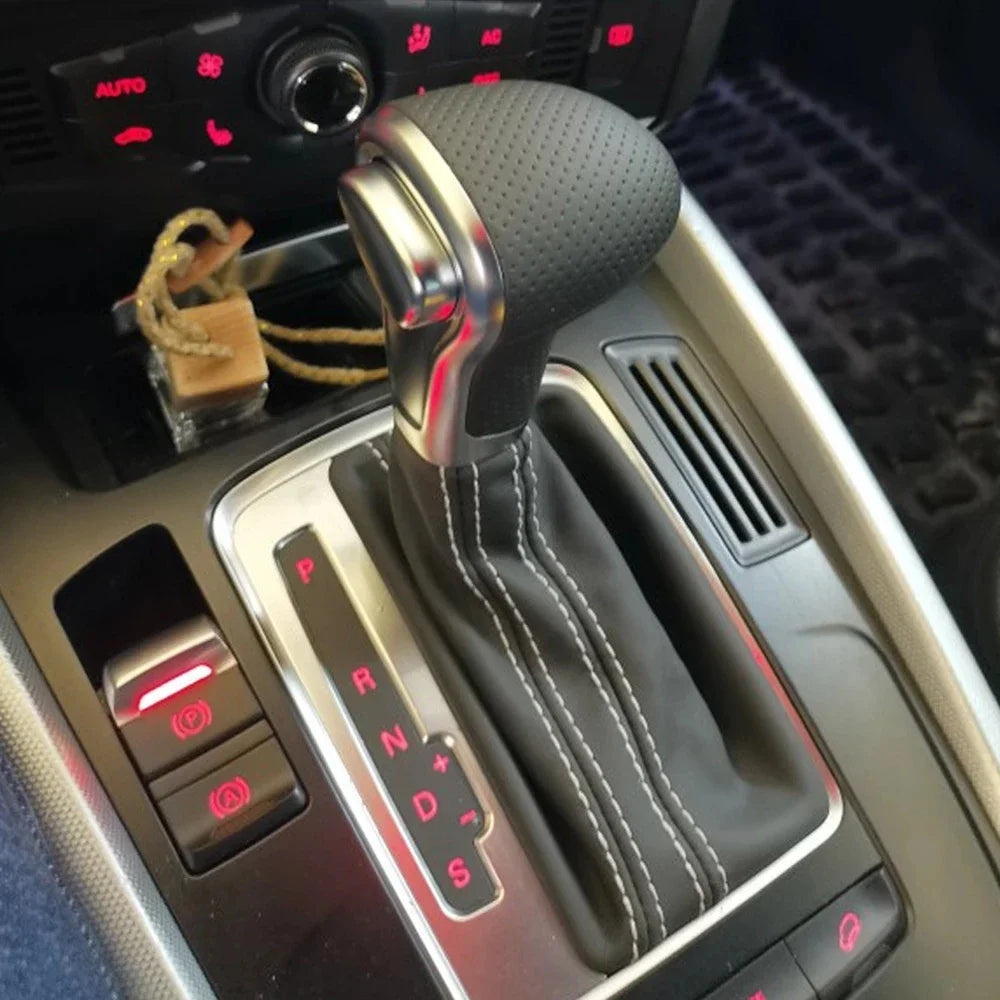 Auto Automatic Shift Knob For Audi A6 C6 A4 B8 A5 Q5 2009 2010 2011 2012 2013 2014 Gear shift knob boot
