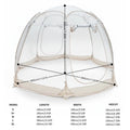 Large Instant Pop-Up Bubble Tent, Weatherproof Outdoor Igloo Screen House, Oversize Camping Pod, Patio Cold Protection